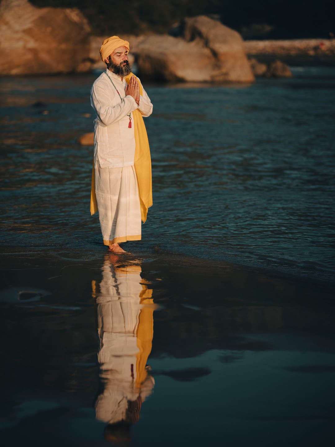 Yogi in the Ganga